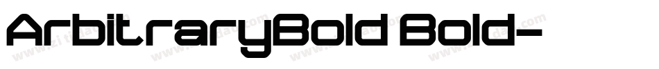 ArbitraryBold Bold字体转换